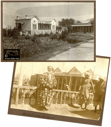 Die Residenz und Hofw&uuml;rdentr&auml;ger des Emirs von Buchara in seinem Exil in Afghanistan