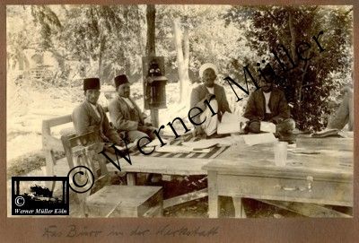 Bauplatz Darulaman-Palast  B&uuml;ro Werkstatt