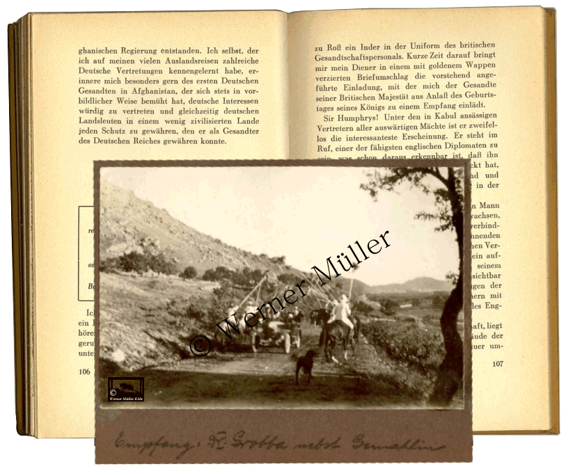 Alfred Gerber Erz&auml;hlung Dr. Gerber Empfang Dr. Grobba Deutscher Reiterverein Kabul